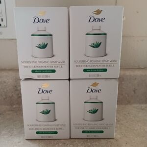 Dove Touchless Dispenser Refills Foaming Hand Wash Aloe & Eucalyptus 10.1oz- 4pk